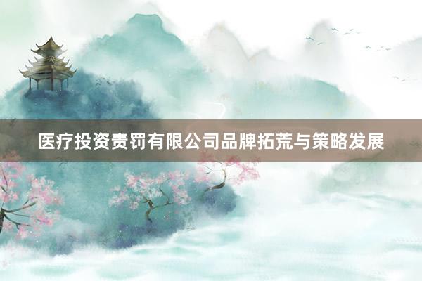 医疗投资责罚有限公司品牌拓荒与策略发展